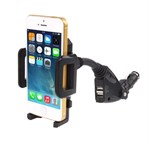 Universal Car Charger Holder - 2 USB Ports